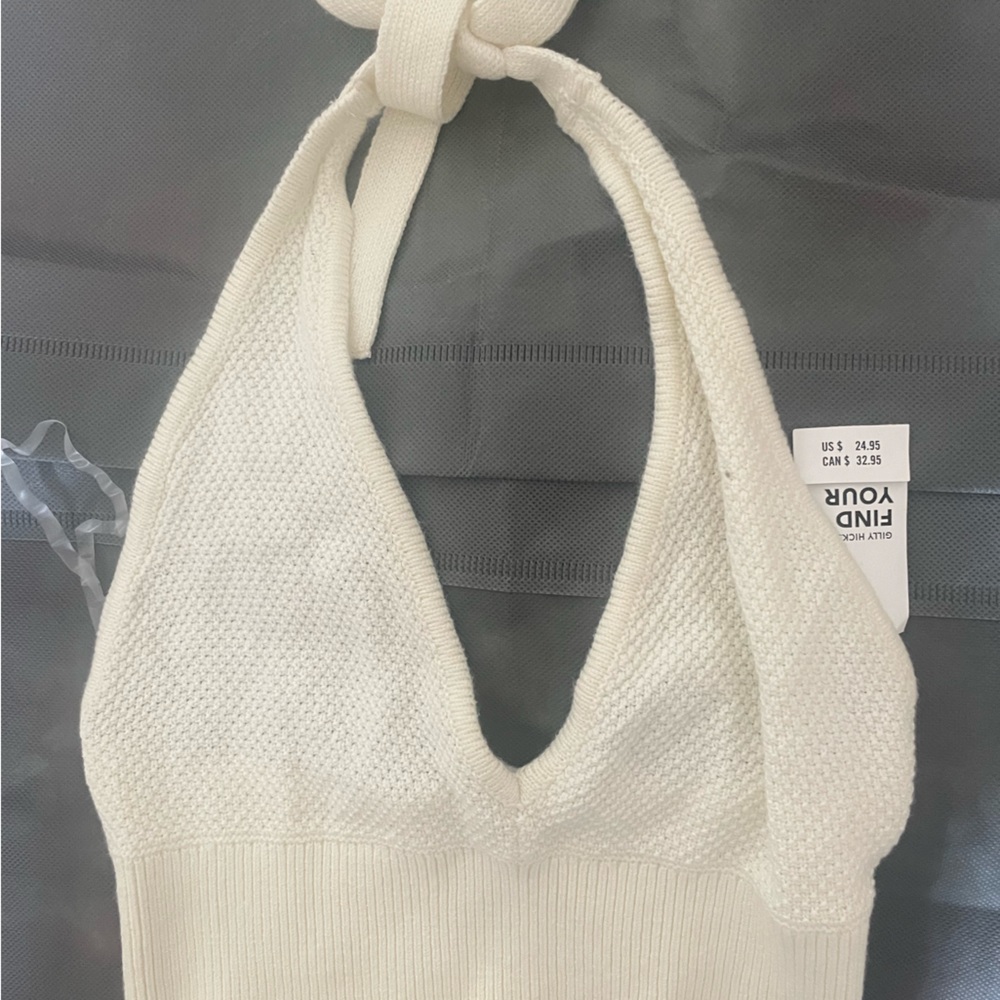 Hollister - white crochet bra top